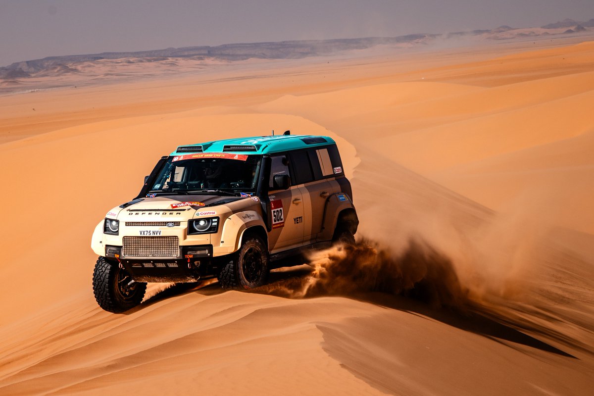 ukinlithuania's tweet photo. Bravo to 🇱🇹 @RBaciuska & his navigator 🇪🇸O.Vidal, & the entire #DefenderRally team, on winning the @dakar Rally in Stock class! 🏆 They triumphed w/ the purpose-built #DefenderDakar D7X-R & gave @Defender
its first #Dakar victory! 🇬🇧👏
#UKinLT #Dakar2026 #DakarInSaudi https://t.co/7rwRfslmUz