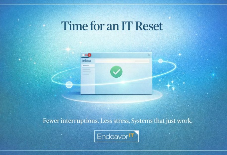 A real IT reset should make your day easier, not busier. ✨
When interruptions slow down and systems just work, you feel the difference immediately. If that’s not your experience, it might be time for a reset: ow.ly/Twnp50XYej2 🔄

#ManagedIT #ITReset #ProactiveIT
