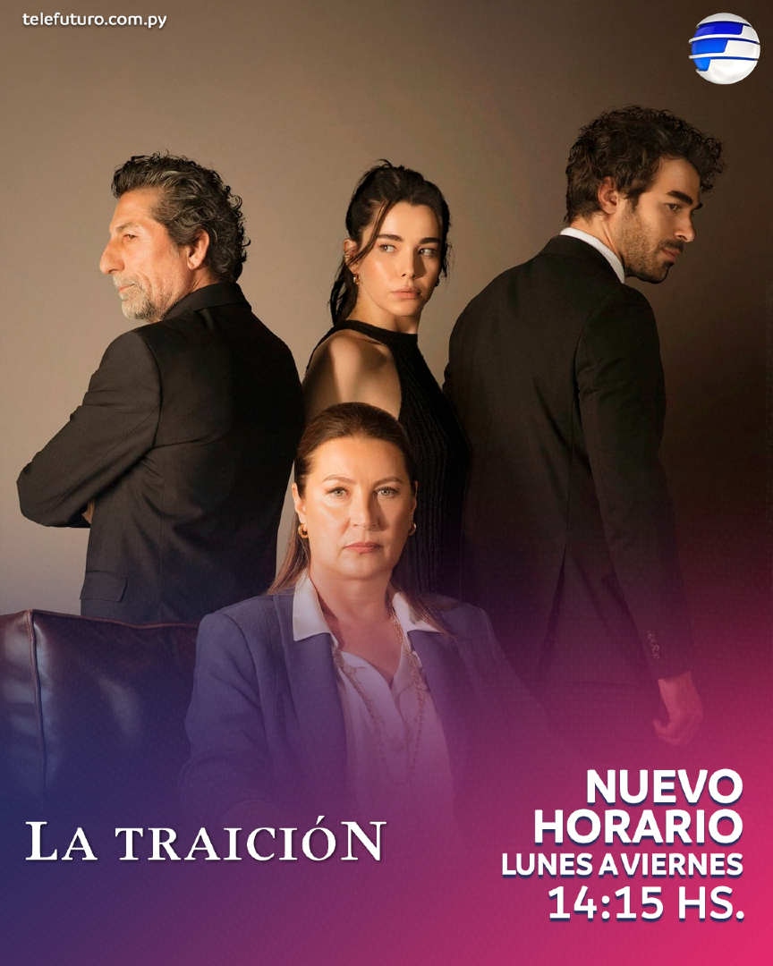 Telefuturo's tweet image. ¡Nuevo horario! ⚡🕗

Seguí viviendo cada traición, cada mentira y cada amor prohibido en tu historia favorita 💣❤️

⏰ #LaTraiciónPy | Lunes a Viernes 14:15 hs. por #TelefuturoPy #RevolucionandoJuntos✨