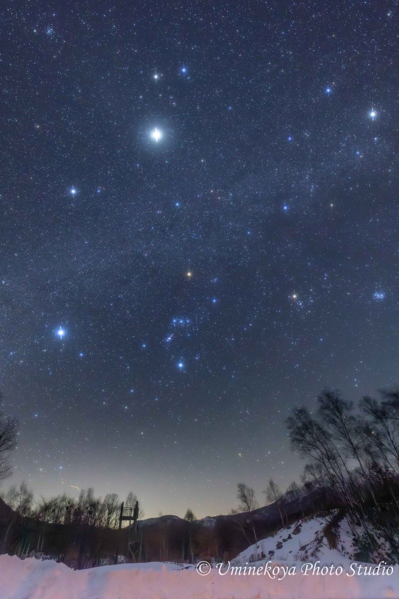 冬の天の川。淡い光の帯。
#乗鞍Base #乗鞍高原