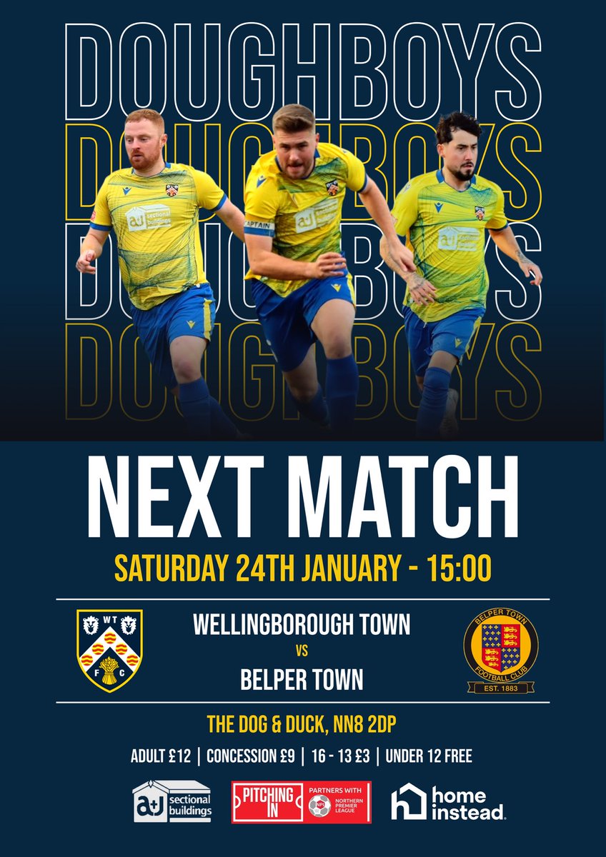 Next Up:

Unbeaten in 7 and looking to extend the run to 8, the Doughboys sit 7th in the league table, 2 points off of the playoffs.

The visitors occupy 2nd place and a home playoff spot, 5 points ahead of the Doughboys.

Get down to the Dog &amp; Duck and make some noise for the