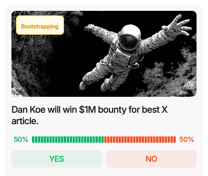 Bentodotfun's tweet photo. Have an informational edge or found something worth predicting?  

Never wait for a market to show up on a platform - create one with Bento.  

> Private: Just among your friends and community 
> Public: Leverage your distribution or a hot topic  

Alpha just went live - link in reply