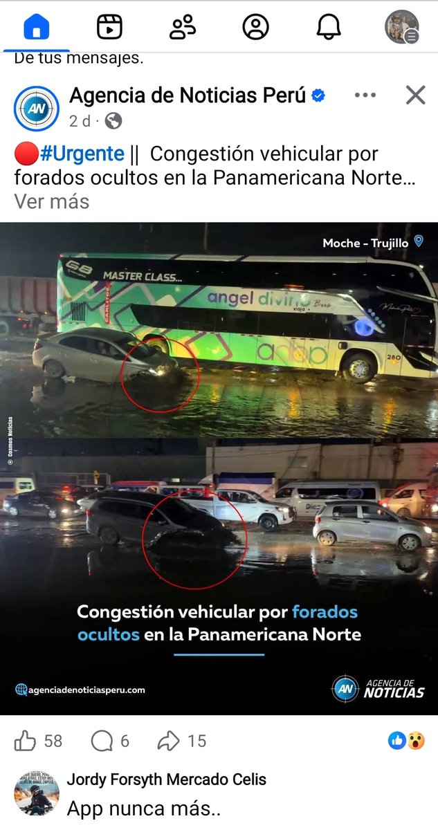 orate25's tweet photo. @gentedetruji 1 hora para llegar a Trujilo desde La Católica.
El tráfico se genera en el semáforo de Panamericana con Nicolini.
@ntrujillo_pe https://t.co/BB2GFZ7Fz1