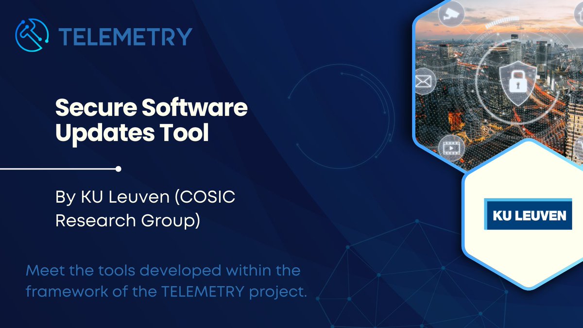 🔍 Meet the #TELEMETRY_eu-developed tools!

By <a href="/KU_Leuven/">KU Leuven</a> <a href="/CosicBe/">Cosic.be</a> 
This lightweight cryptographic library enables secure &amp; efficient firmware updates for IoT &amp; embedded devices, ensuring authenticity &amp;  integrity with minimal resources.

Learn more:  telemetry-project.eu/resources/tool…