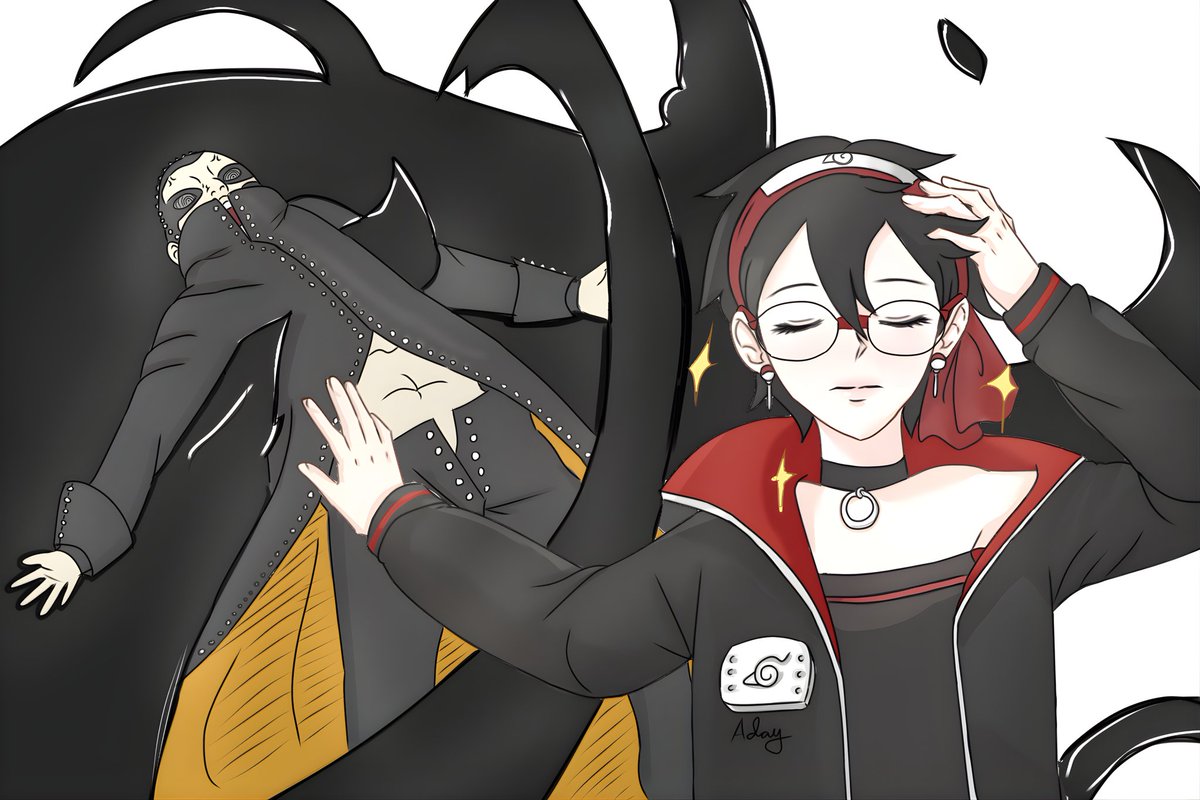 real_saradayyy's tweet image. Sarada "ohirume" x JJK trend 💫
#sarada