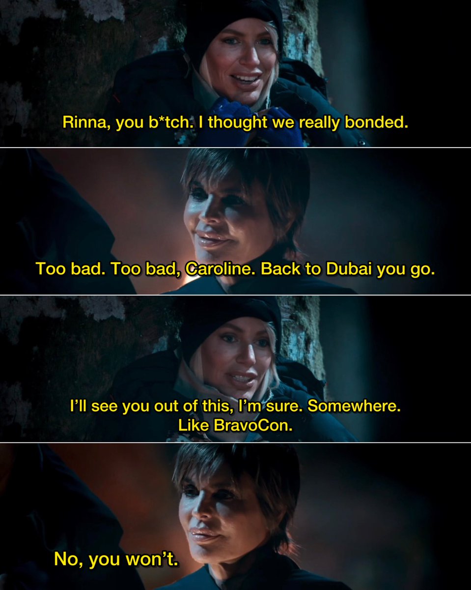 Rinna was in her acting bag when she sent Caroline home 😩 Straight up savage #TheTraitorsUS