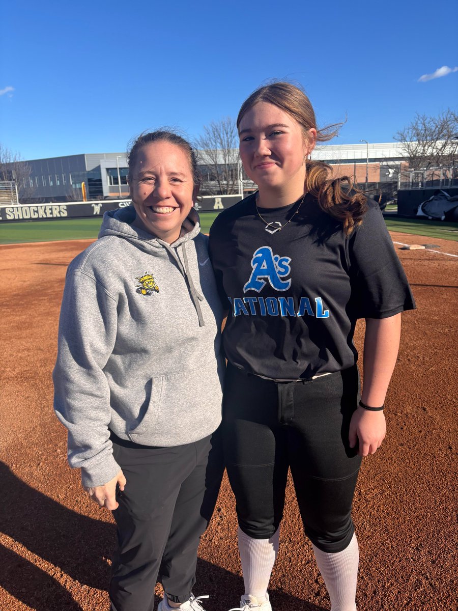 I had a great time at the Wichita State softball camp. Thank you <a href="/CoachBredbenner/">Kristi Bredbenner</a> and <a href="/eeconomon/">Coach E</a>! I have messaged you a copy of my upcoming spring season softball schedule at your request. I hope to see you soon! <a href="/OKAthleticsAcad/">Oklahoma Athletics Softball</a>