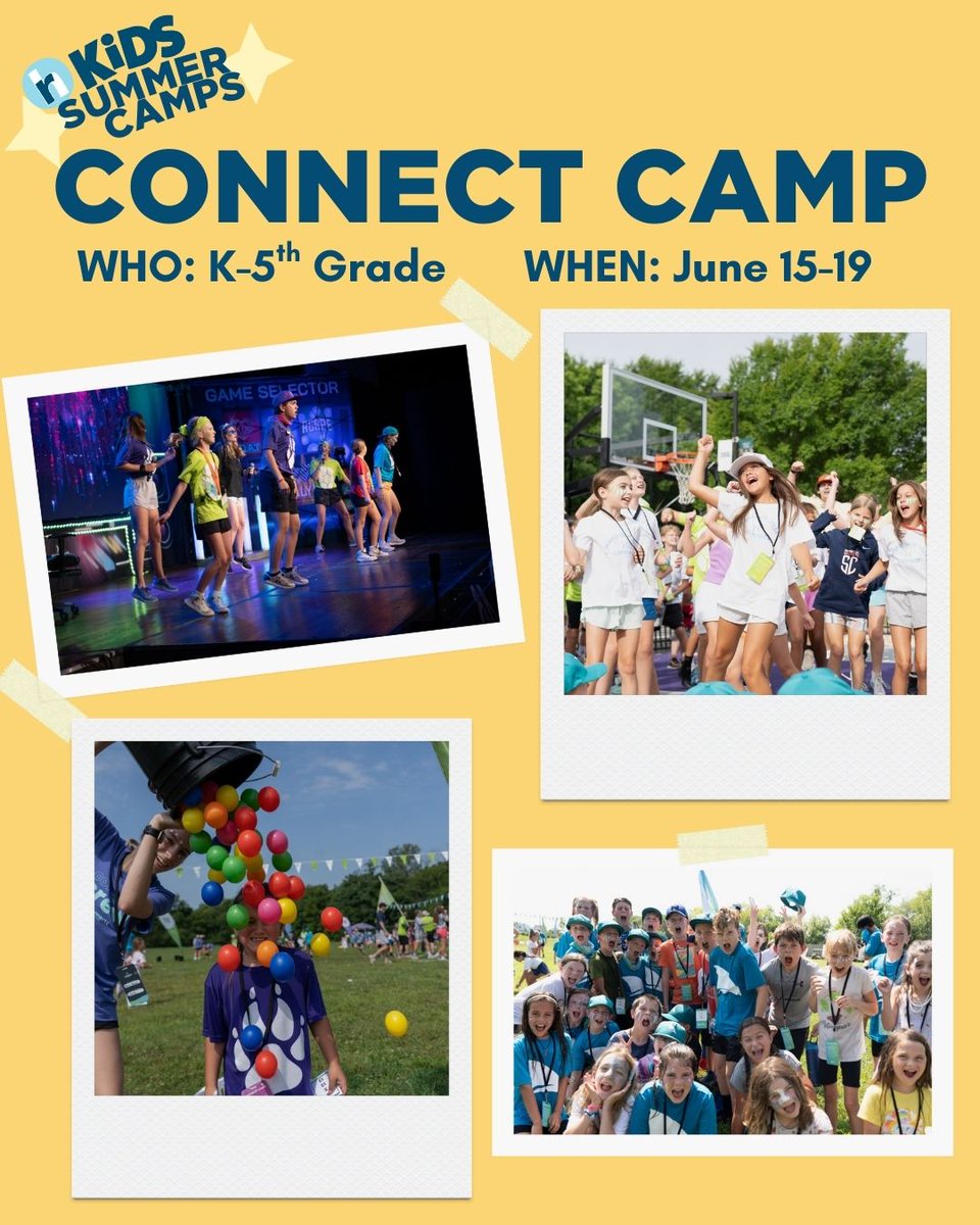 rhcc's tweet image. ☀️ Kids Camp registration is now open! If you have children from preschool through 5th grade, now’s the time to register at rollinghills.church/camps. Spots fill fast so don't wait!