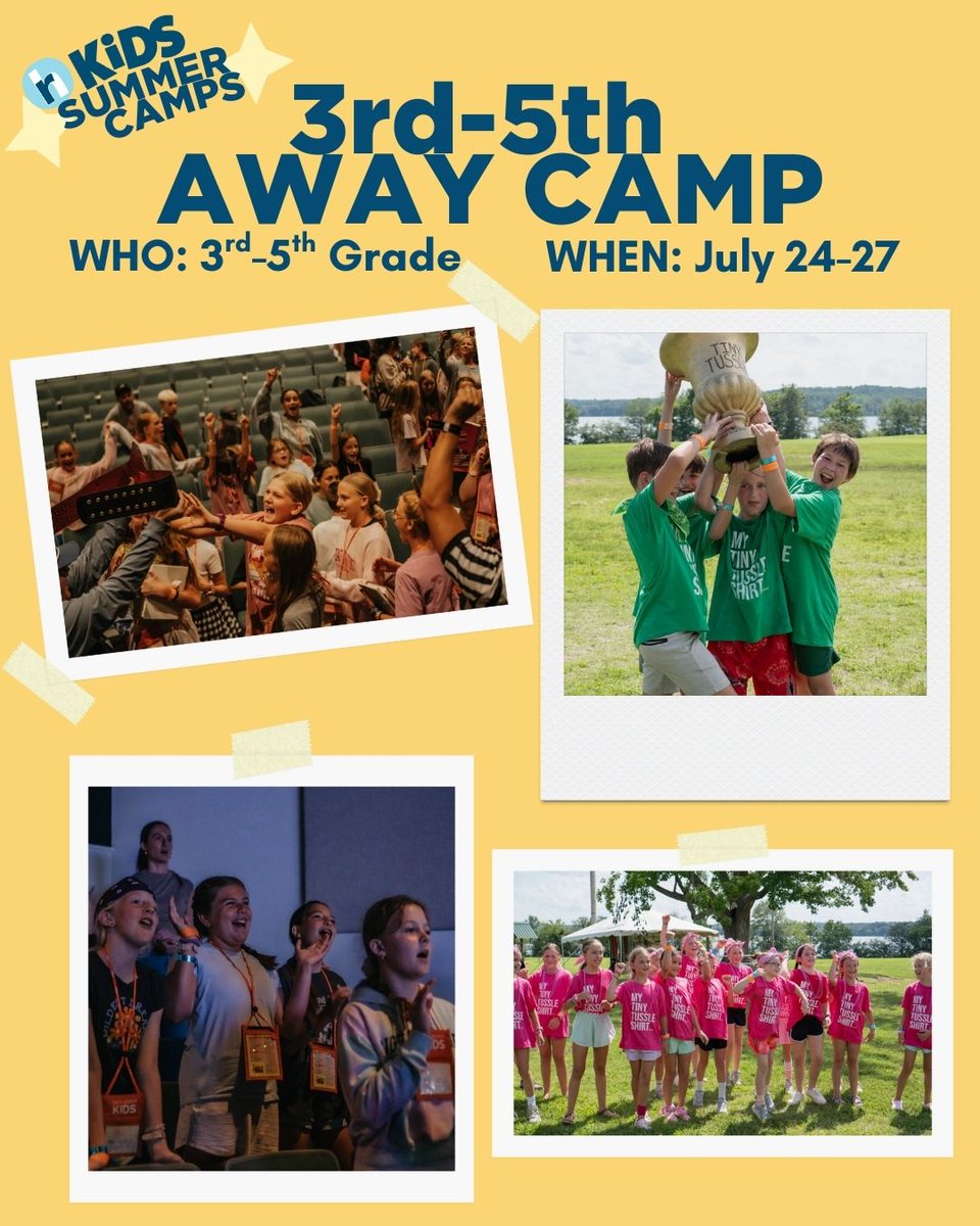 rhcc's tweet image. ☀️ Kids Camp registration is now open! If you have children from preschool through 5th grade, now’s the time to register at rollinghills.church/camps. Spots fill fast so don't wait!