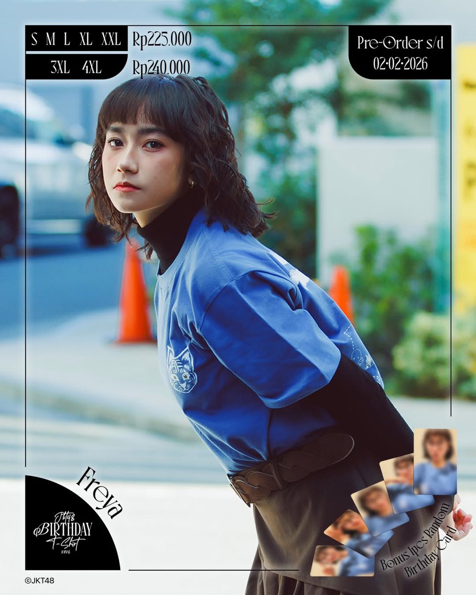 48timee's tweet photo. JKT48 Birthday T-Shirt Freya https://t.co/nzIBkSFB5s