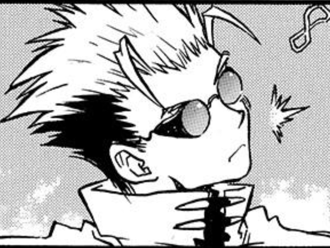 Look at his compound eyes and antennae..bug vash is real