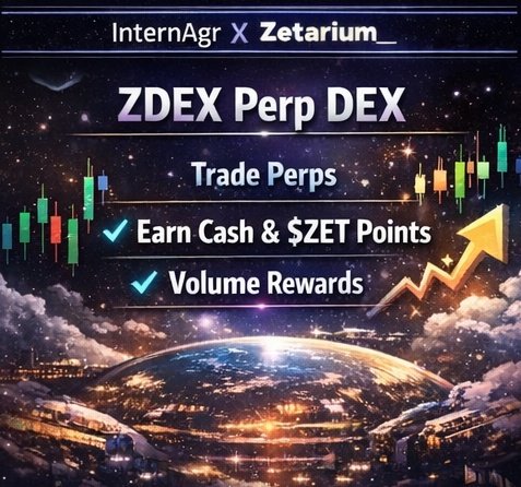 InternAgr's tweet photo. 𝗭𝗗𝗘𝗫 — 𝗣𝗘𝗥𝗣 𝗗𝗘𝗫
Zetarium also runs ZDEX, a perpetual futures DEX.
Traders can:
• Trade perpetuals
• Earn cash rewards + $ZET points
• Get rewarded based on volume
Built to incentivize active traders, not just liquidity parkers. Join here 

https://t.co/d3DP4GvoR9 https://t.co/qrWCCpiASt