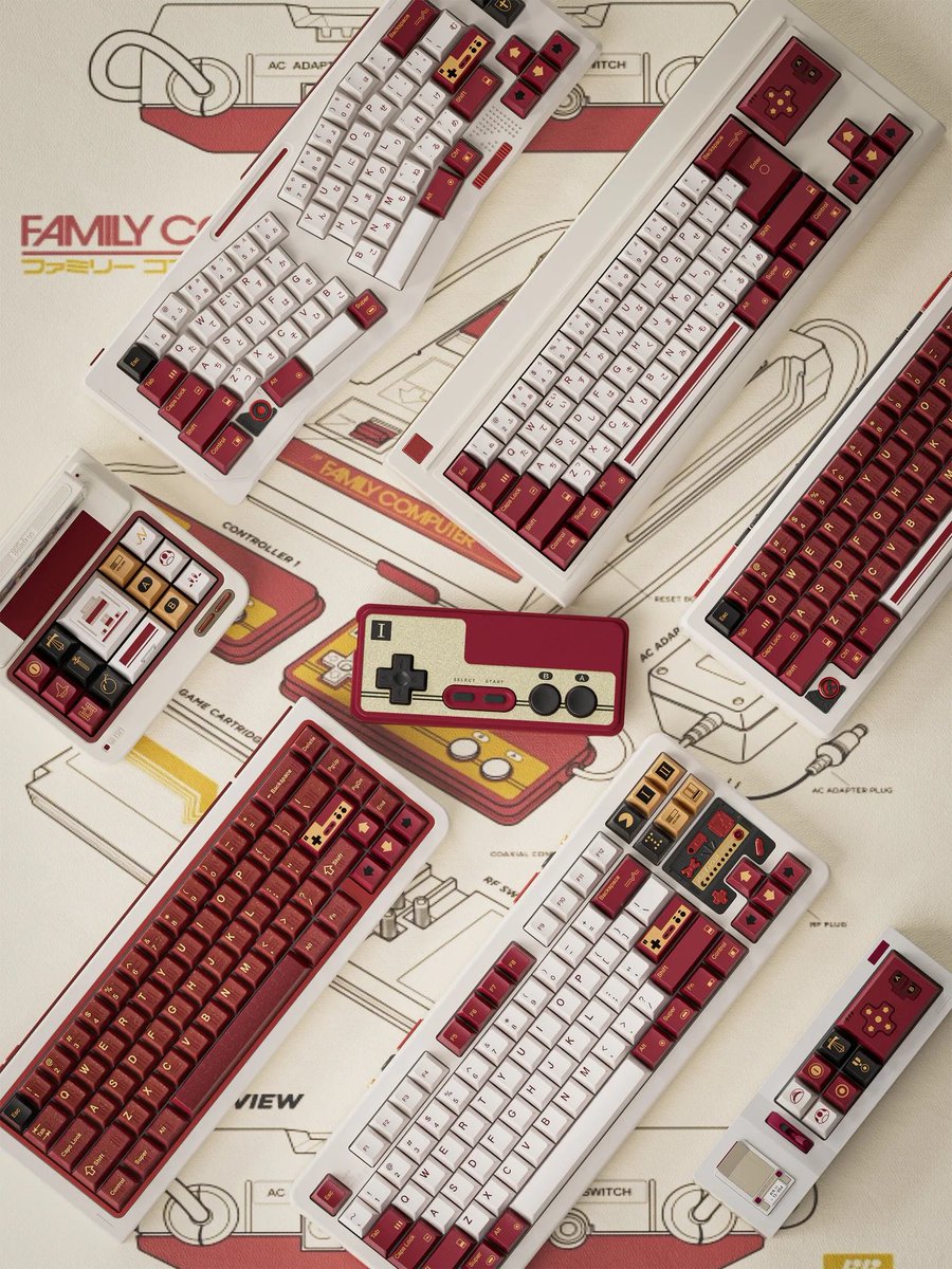 きゃんわいー🥹 これ数十年なったら白いキー黄ばまないかな…（黄ばんで