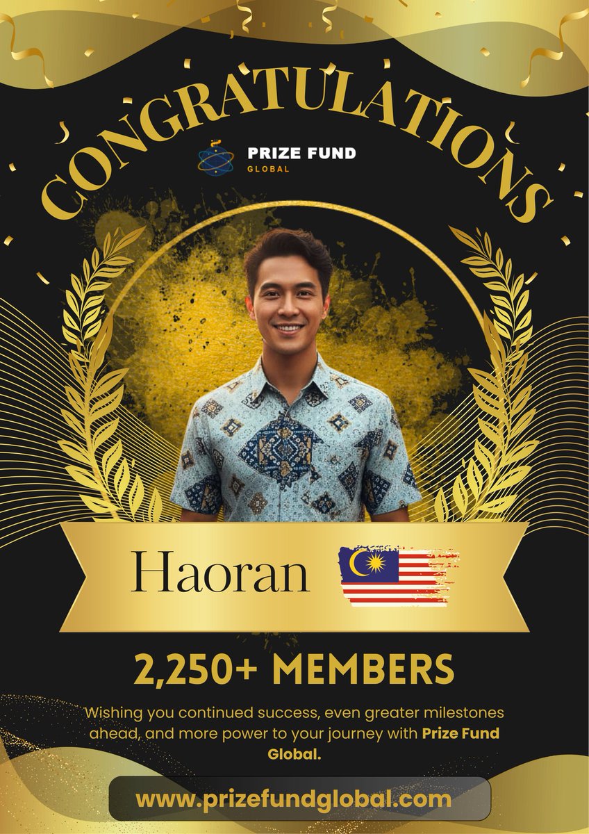 PrizeFundGlobal's tweet photo. 🚀 Our global leaders are CRUSHING it!

🏆 Zikri: 3,500+ Members 🇲🇾
🌟 Haoran: 2,250+ Members 🇲🇾
✨ Marcello: 1,500+ Members 🇮🇹

Celebrating massive growth and more power to your journeys! 📈

🌐 https://t.co/NAYIfEpDD4

#PrizeFundGlobal #Leadership #Success #Global #Crypto #BTC https://t.co/WGQhOOm4Co