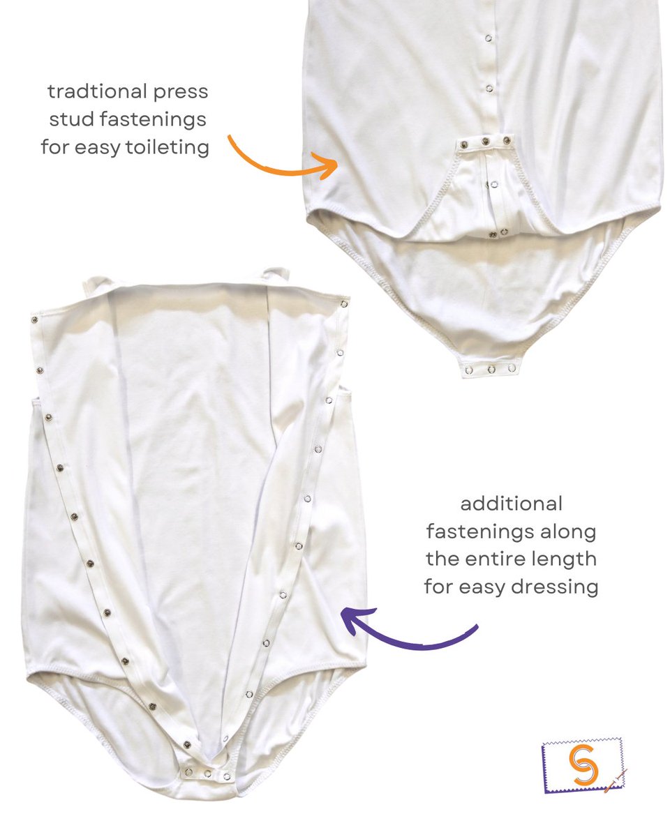 clothingsdp's tweet photo. Adaptive clothing shouldn’t be one-size-fits-all.
Our bespoke bodysuit for disabled children &amp; adults features:
✔ Front-opening poppers
✔ Lower poppers for toileting
✔ Made-to-measure sizing
✔ Designed to fit around the person with dignity
#AdaptiveClothing #InclusiveDesign https://t.co/EM5ShI73lW