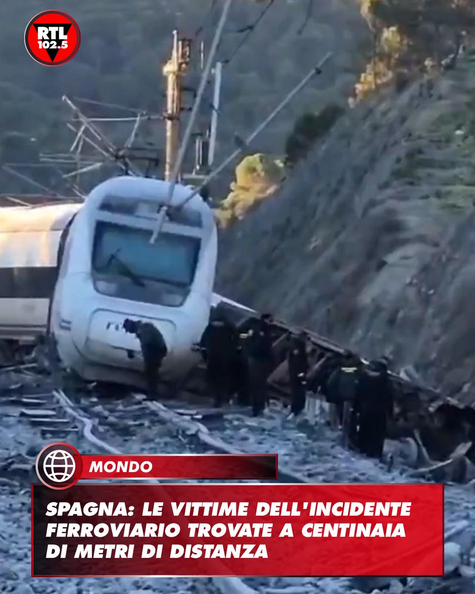 rtl1025's tweet image. 🔴 Il presidente della regione dell'Andalusia, Juanma Moreno, ha affermato che i corpi delle vittime dell'incidente ferroviario sono stati trovati "a centinaia di metri di distanza" sbalzati dai finestrini a causa dell'impatto "incredibilmente violento" dell'incidente. Anche il…