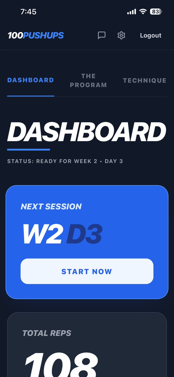 britishbulldog's tweet image. Enjoying the #100pushups web app. Nice to be making a bit of progress again 💪🏻