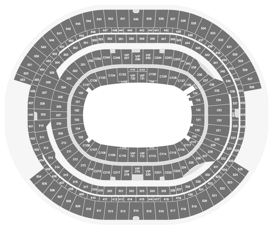 Bangtan_Tours's tweet photo. Seating maps (with no stage/no floor/incomplete map) for:
- Rogers Stadium, Toronto
- SoFi Stadium, Los Angeles https://t.co/vol3XSjUZn