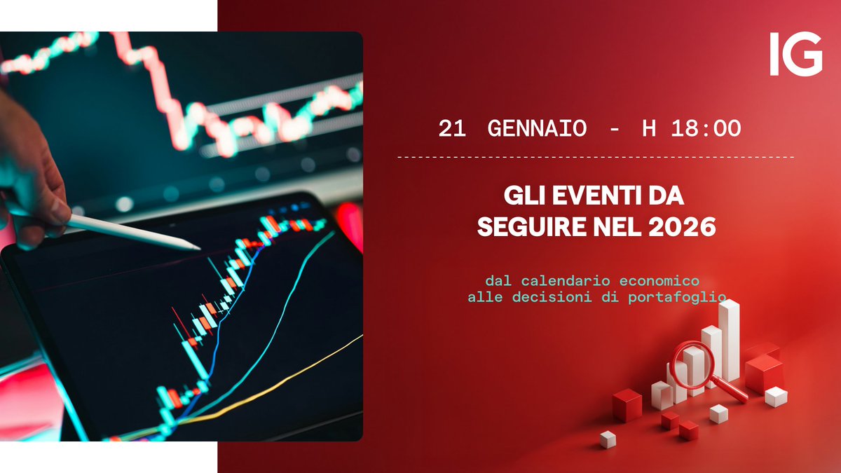 📊 Inflazione, tassi, banche centrali e dati macro: gli eventi chiave da seguire nel 2026 per anticipare i mercati, non inseguirli.

📝 Cosa aspetti? Registrati ora: attendee.gotowebinar.com/register/46833…

#IgItalia #TradingSenzaFiltri #Webinar