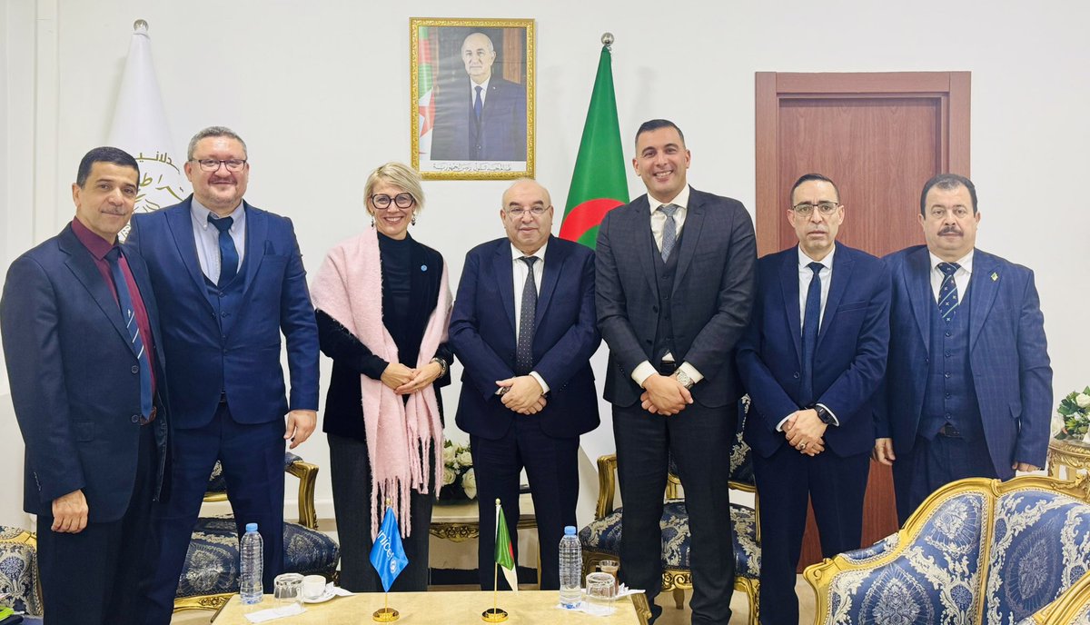 Honored to meet the Minister of #Pharmaceutical #Industry to exchange on the follow-up of the African Conference on Local Production of #Medicines &amp; #Health #Technologies. With #Algeria’s leadership, <a href="/UNICEFAlgerie/">UNICEF Algérie</a> will engage on a roadmap in close partnership with <a href="/OMS_ALGERIE/">OMS Algérie</a>