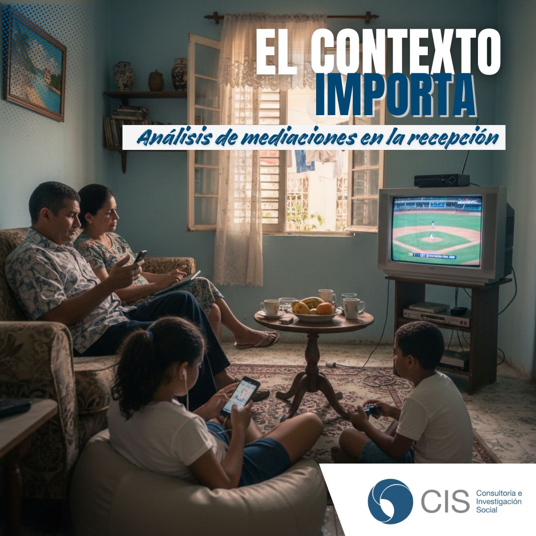 Tu audiencia no consume contenidos en un laboratorio, sino en su vida real, rodeada de influencias familiares, sociales y tecnológicas. 
Investigamos esas mediaciones para que tu mensaje se adapte y resuene en el entorno adecuado.
#CIS #InvestigaciónSocial #EstudioDeAudiencias