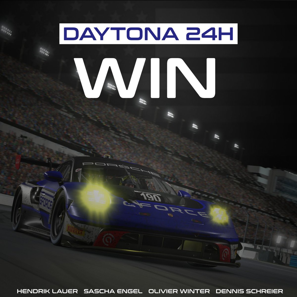 First Endu, first victory.

Our GT3 wins at Daytona
After starting the race from 29th position, we gradually worked our way up, reaching the top 10 after 4 hours, the top 5 after 8 hours, and gradually making our way to the front.
