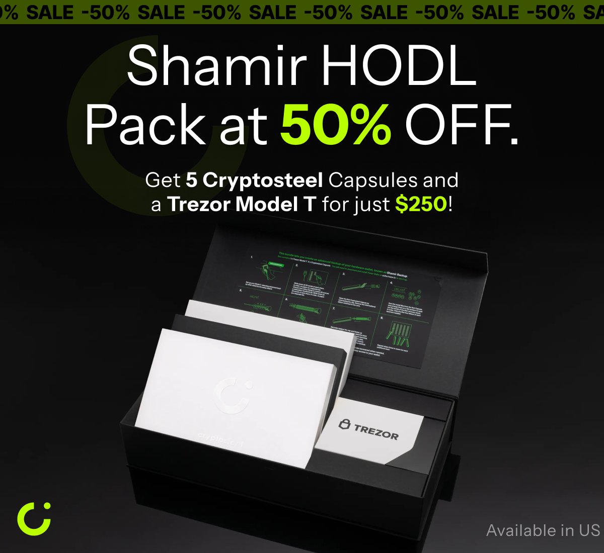 The ultimate crypto gift set for beginners and experts alike! Available  only in the US – only 1 left in stock!