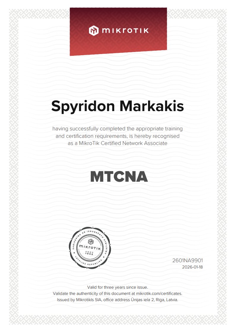 _SP1R4's tweet photo. I decided to pursue the MikroTik certs to test and validate my networking knowledge.
Happy to share that I’ve successfully passed the MTCNA exam
A solid foundation is now in place — time to go deeper and build on it.💻
#MTCNA #MikroTik #Networking https://t.co/zn4MC6PelZ