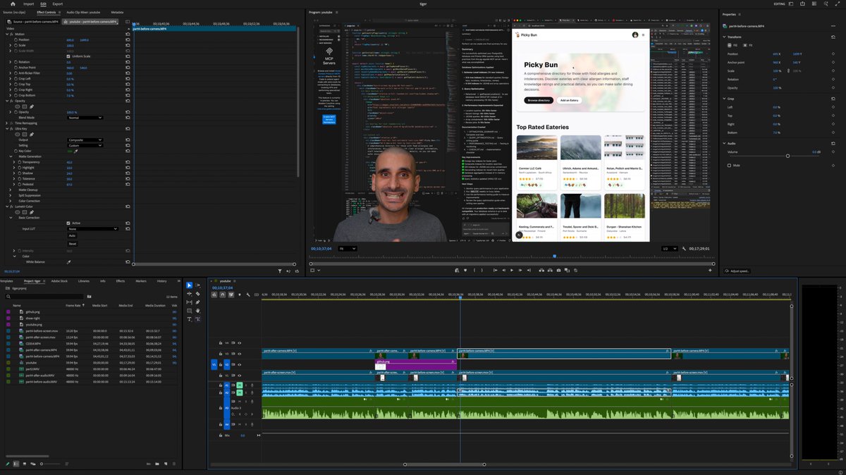 10 db entries locally != 1 million db entries in production

I am editing a YouTube video about opti