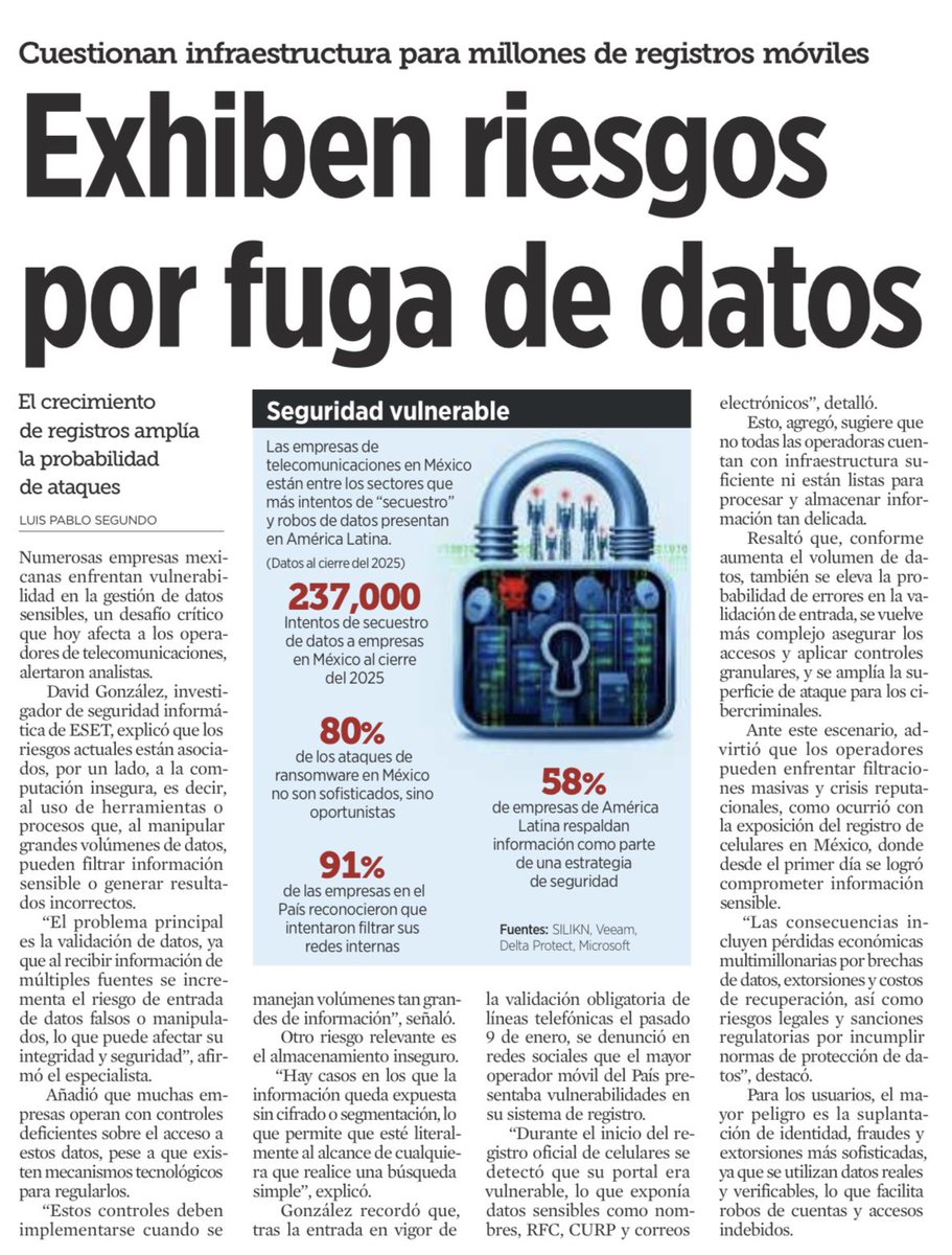 El día que el Estado pidió nuestros datos para “protegernos”, asumió una deuda enorme: cuidarlos mejor que nadie. Pero cuando el registro arranca y, desde el primer día, los datos ya se filtran, el mensaje es brutal: se nos exigió confianza sin haber construido seguridad.

Una