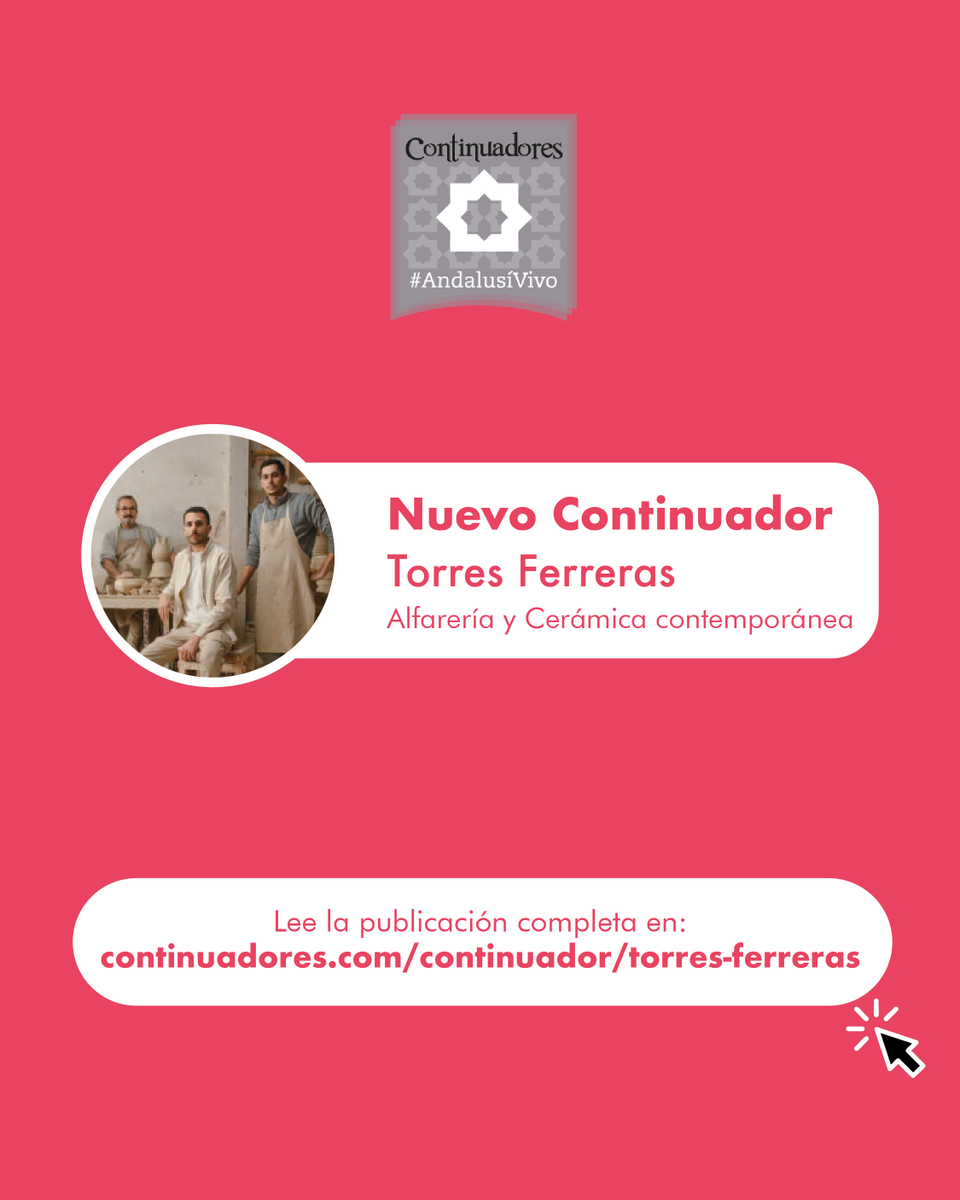 🏺✨ Nuevo continuador: Torres Ferreras (La Rambla, Córdoba)
Tradición alfarera + innovación en gres de alta temperatura 🚀
Vajillas que llegan a mesas de chefs ⭐ Michelin y hoteles internacionales 🍽️🌍
Conoce su trayectoria 👇
 continuadores.com/continuador/to…