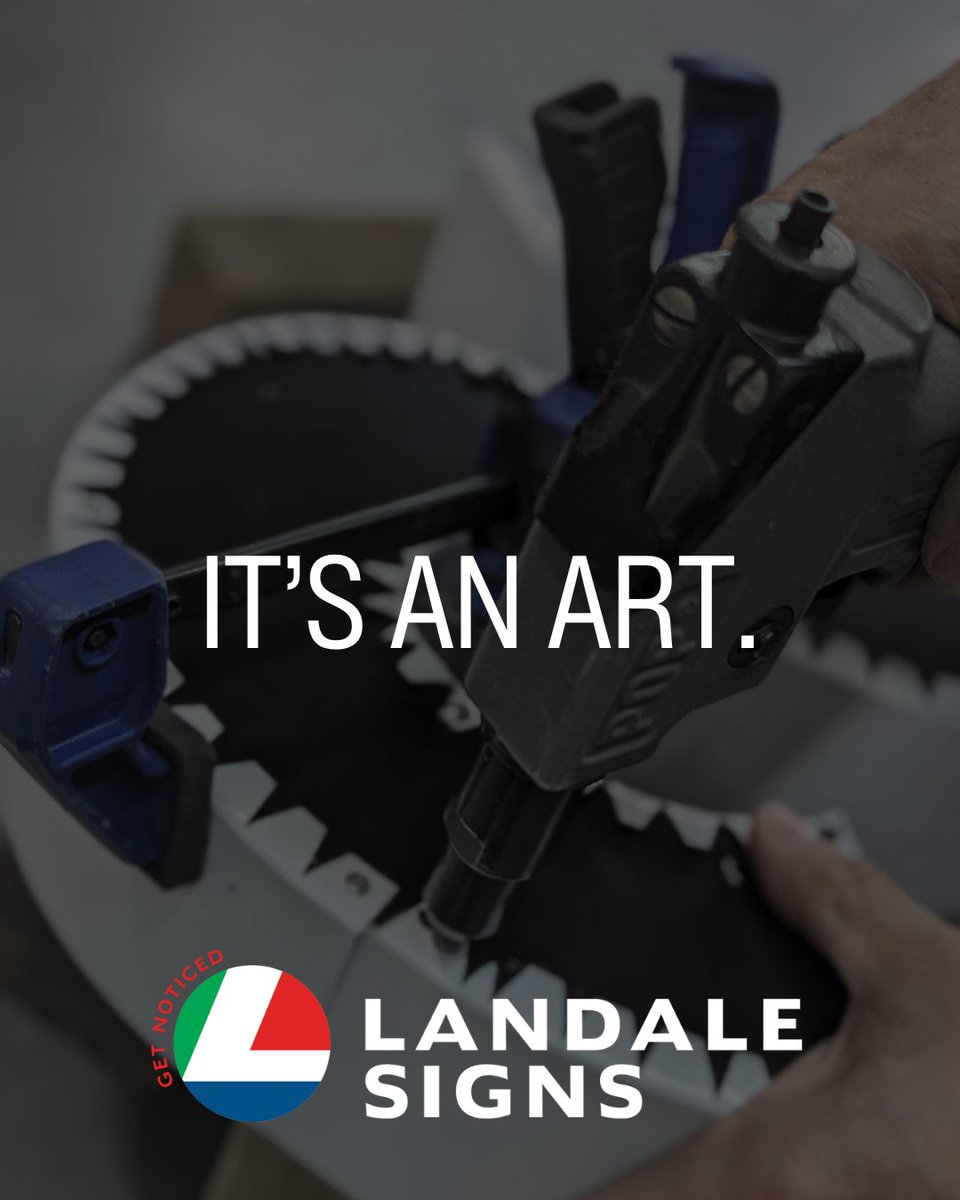 Bending, forming, shaping. Signage = craftsmanship. #ItsAnArt #Fabrication