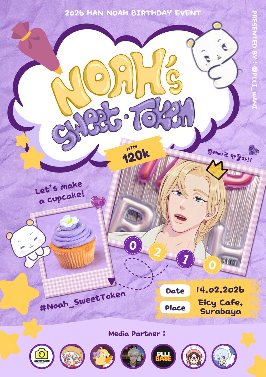 gojodreee's tweet image. ₊˚⊹ᰔ Noᥲh's Sᥕᥱᥱt Tokᥱᥒs

𑣲°𝑳𝒆𝒕'𝒔 𝒅𝒆𝒄𝒐𝒓𝒂𝒕𝒆 𝒄𝒖𝒑𝒄𝒂𝒌𝒆𝒔 𝒇𝒐𝒓 𝑵𝒐𝒂𝒉'𝒔 𝒅𝒂𝒚°𖹭.ᐟ

📆 Sabtu, 14 Februari 2026
🕓 16.00-Selesai
📍Eicy Cafe, Surabaya
💵 120k

RSVP : form.jotform.com/pllisbywani/no…

more info check @plli_wani

#NOAH_SweetToken