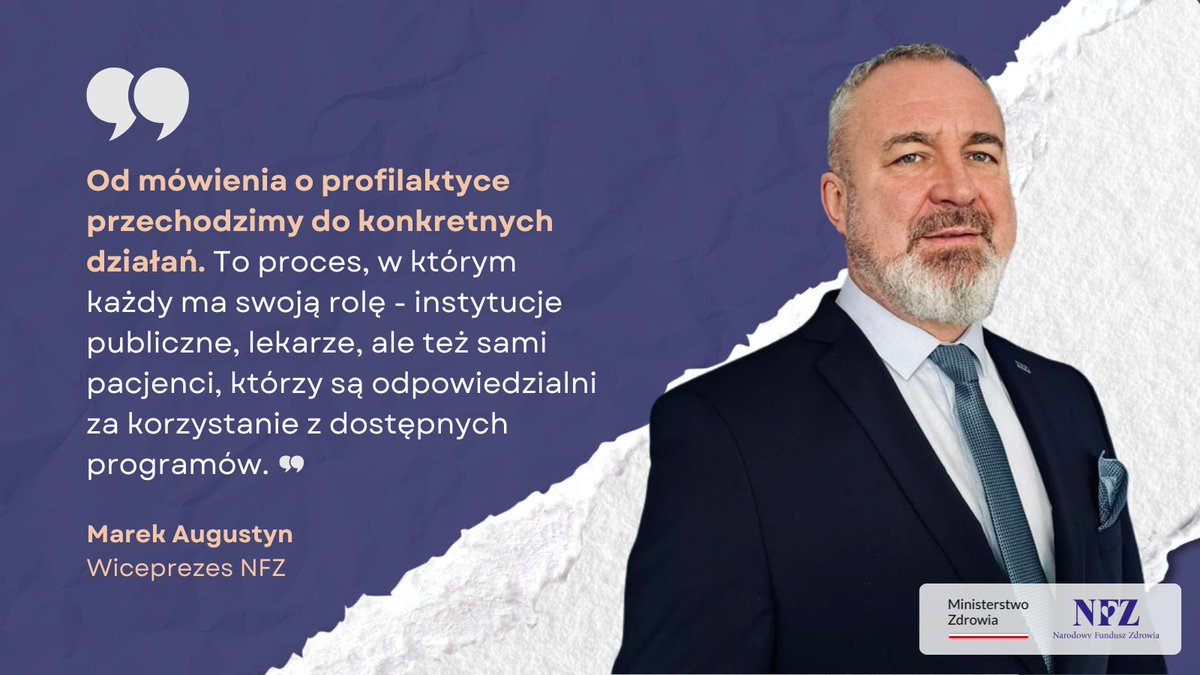 ❓Dlaczego profilaktyka w końcu zaczyna działać, a nie tylko dobrze brzmieć?

➡️ Bo coraz częściej łączy system, wiedzę i odpowiedzialność.

ℹ️ Podczas debaty „Przełomy 2025, wyzwania 2026” na #DzieńZdrowiaWPROST Marek Augustyn, Wiceprezes NFZ wskazał kluczowe obszary zmian w