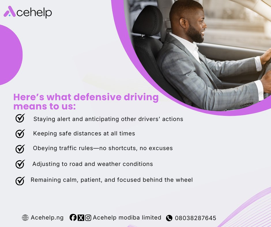 acehelp_ng's tweet photo. From safe distances to focused driving, every detail is handled with care so you can relax and enjoy the ride🚘
SEND US A MESSAGE TODAY AND EXPERIENCE THE DIFFERENCE SAFETY MAKES https://t.co/6GXPBCPKW8