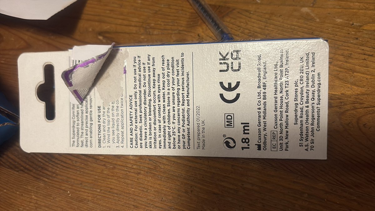 louds_dawn's tweet photo. @superdrug how can I get instructions to use this please? Daft place to put your security sticker 🙄 https://t.co/2gUclsNogY