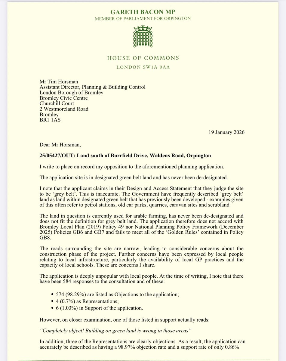 Gareth Bacon MP tweet media