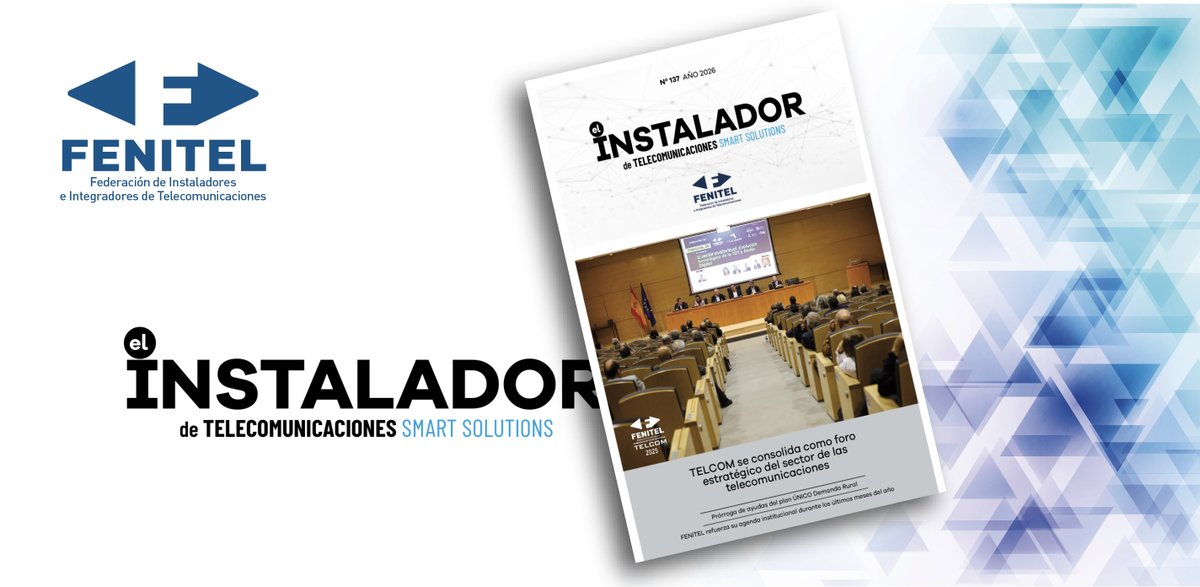 FENITEL_ES's tweet image. ¡Nuevo número de El Instalador de Telecomunicaciones! 📘🔌

Accede a contenidos clave para profesionales del sector: tendencias, soluciones y novedades del mercado. 🌐📶
👉 fenitel.es/revista-el-ins…

#FENITEL #Telecomunicaciones #SmartSolutions #Instaladores #telcom25 #fenitelcom