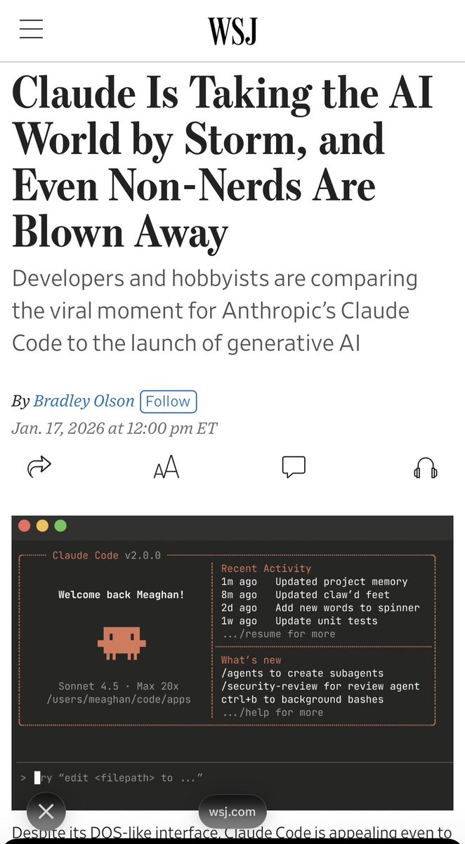 the front page of the wall street journal today is about everyday people using a command line interface 

if you are a business leader and not revisiting major operating assumptions about the world, you are doing yourself and the people who depend on you a massive disservice
