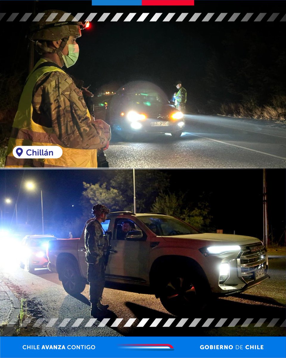 mindefchile's tweet image. Las FF.AA. se encuentran desplegadas en las regiones de Ñuble y del Biobío, colaborando en la evacuación y traslado de personas, brindando seguridad durante el toque de queda y apoyando el traslado de brigadistas en el marco de la emergencia por los incendios forestales.