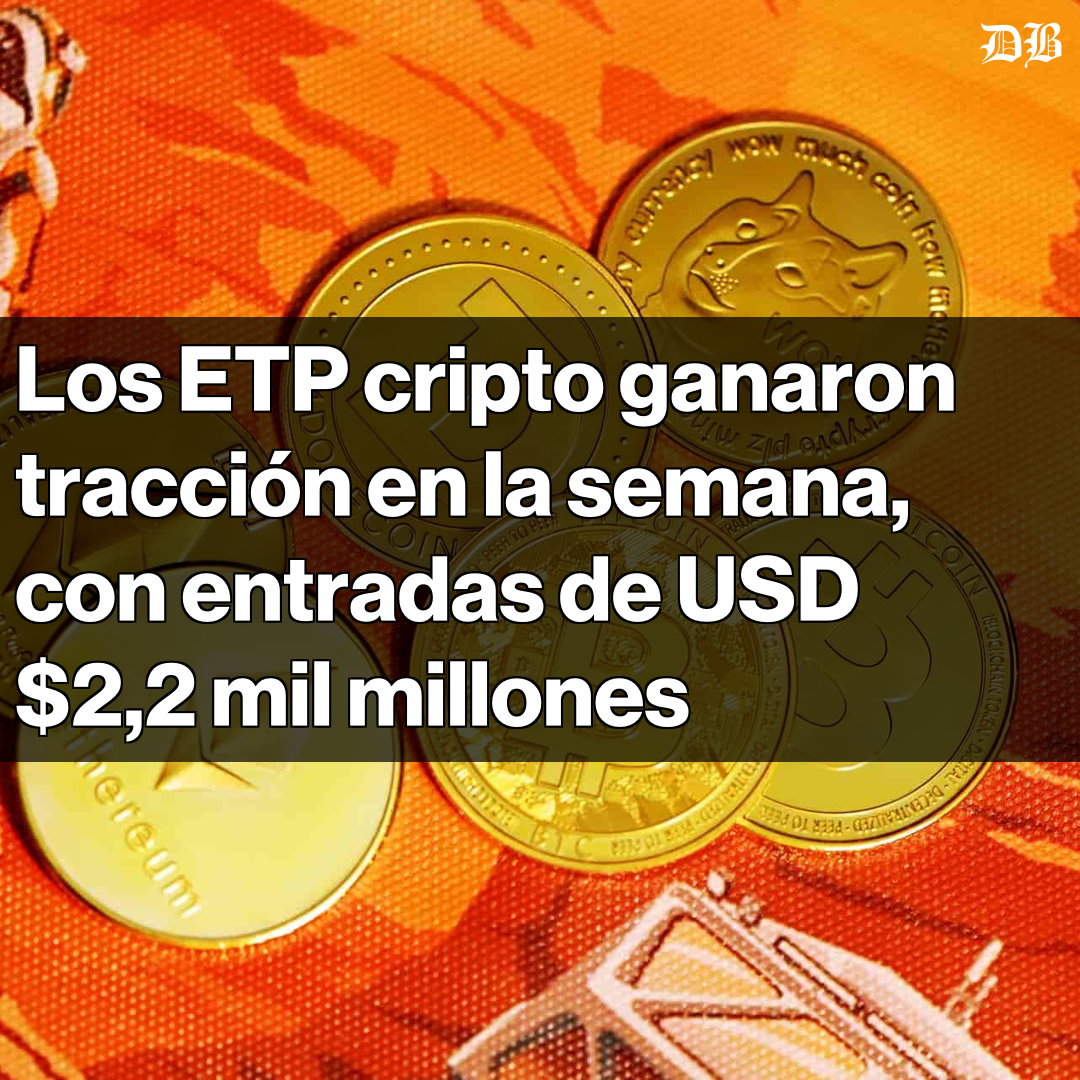 🚀💰 Los ETP de criptomonedas registran entradas de USD $2.170 millones en  una semana. El mayor flujo desde octubre de 2025. Bitcoin lidera con USD  $1.550 millones, seguido por Ethereum con USD