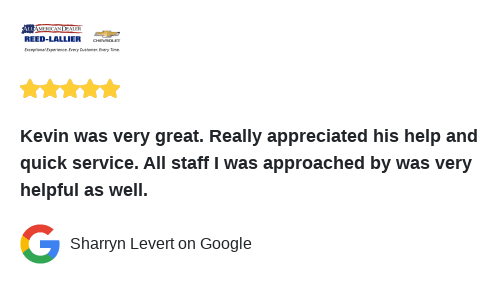 ReedLallierChev's tweet photo. We just received a great review on Google. Thank you Sharryn Levert! https://t.co/hrOKXDn12T