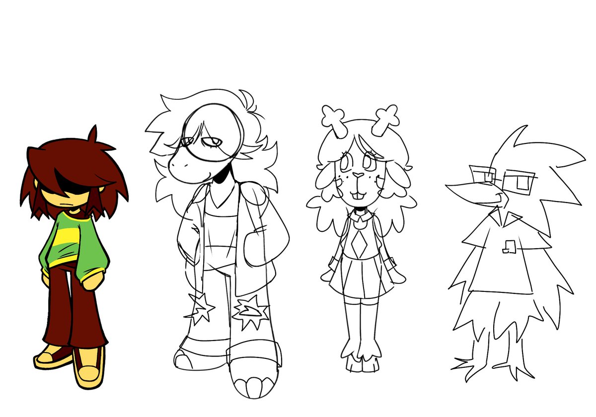 Mazaki_XD's tweet photo. Lightners
(Ignore the budget cut)
#deltarune #lightners #krisdeltarune #Susie #Noelle #Berdly https://t.co/lVAr1dWx0g