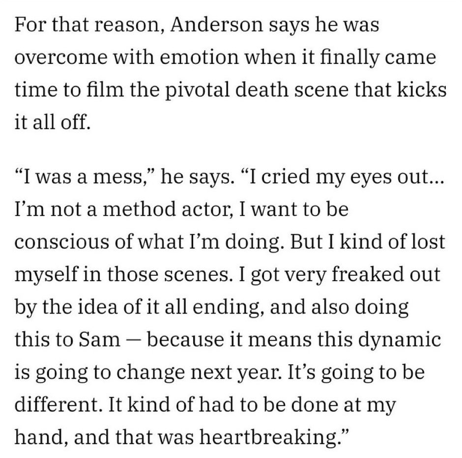 dykes4lestat's tweet image. thinking of when jacob actually cried as they filmed lestat’s death at the end of season one because he was doing it to sam