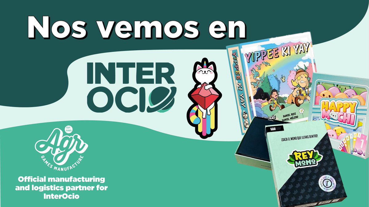 agrpriority's tweet image. Este  año volvemos a Interocio y queremos enseñarte algo que nos hace especial ilusión: juegos que han recibido premios en ediciones anteriores… y que han sido fabricados por nosotros.
No podemos estar más orgullosos🩷