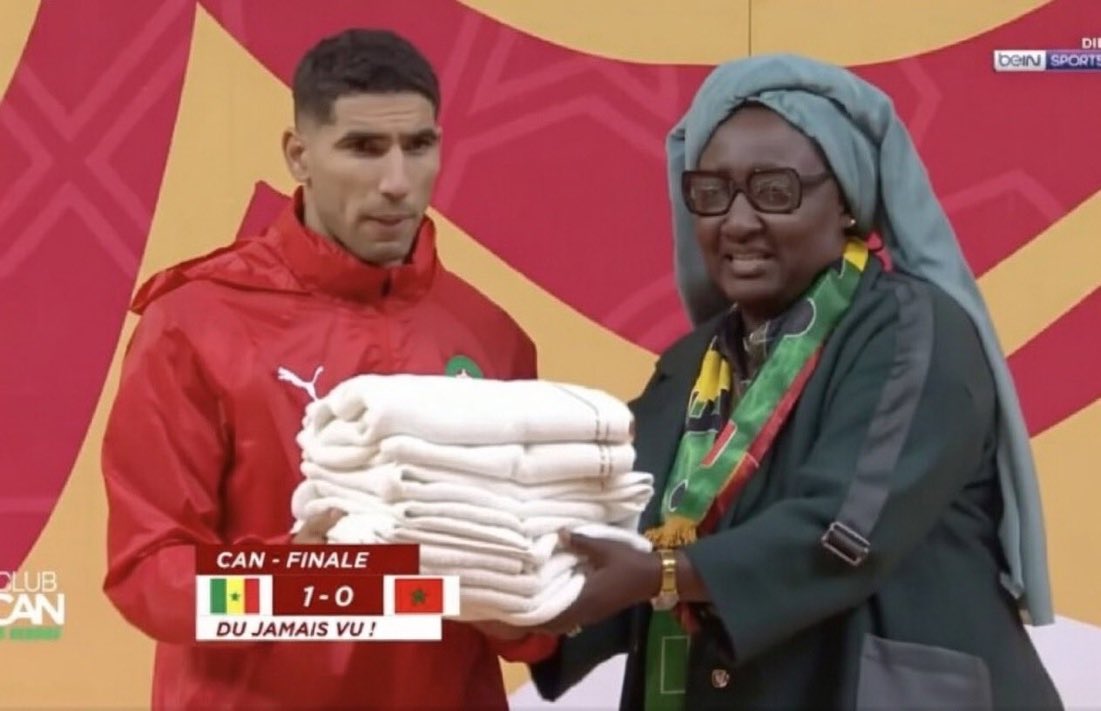 When you lose the AFCON final but the MOTM prize is fresh towels for the hotel.