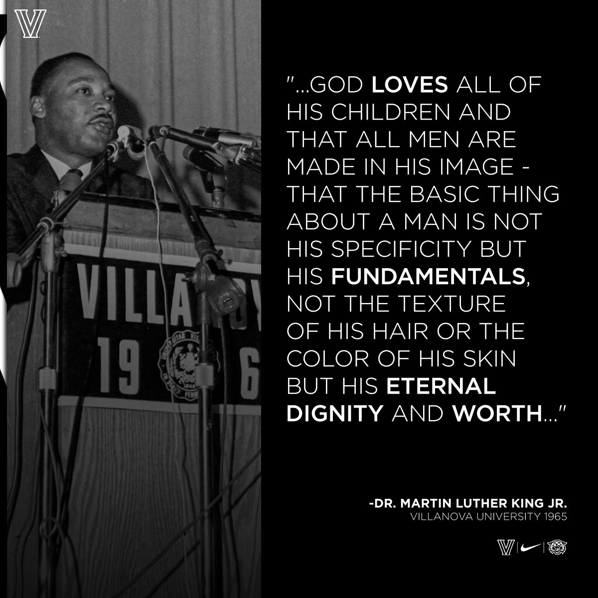 NovaMBB's tweet image. Today we honor the life, legacy and impact of Dr. Martin Luther King Jr. ✌️

#MLKDay