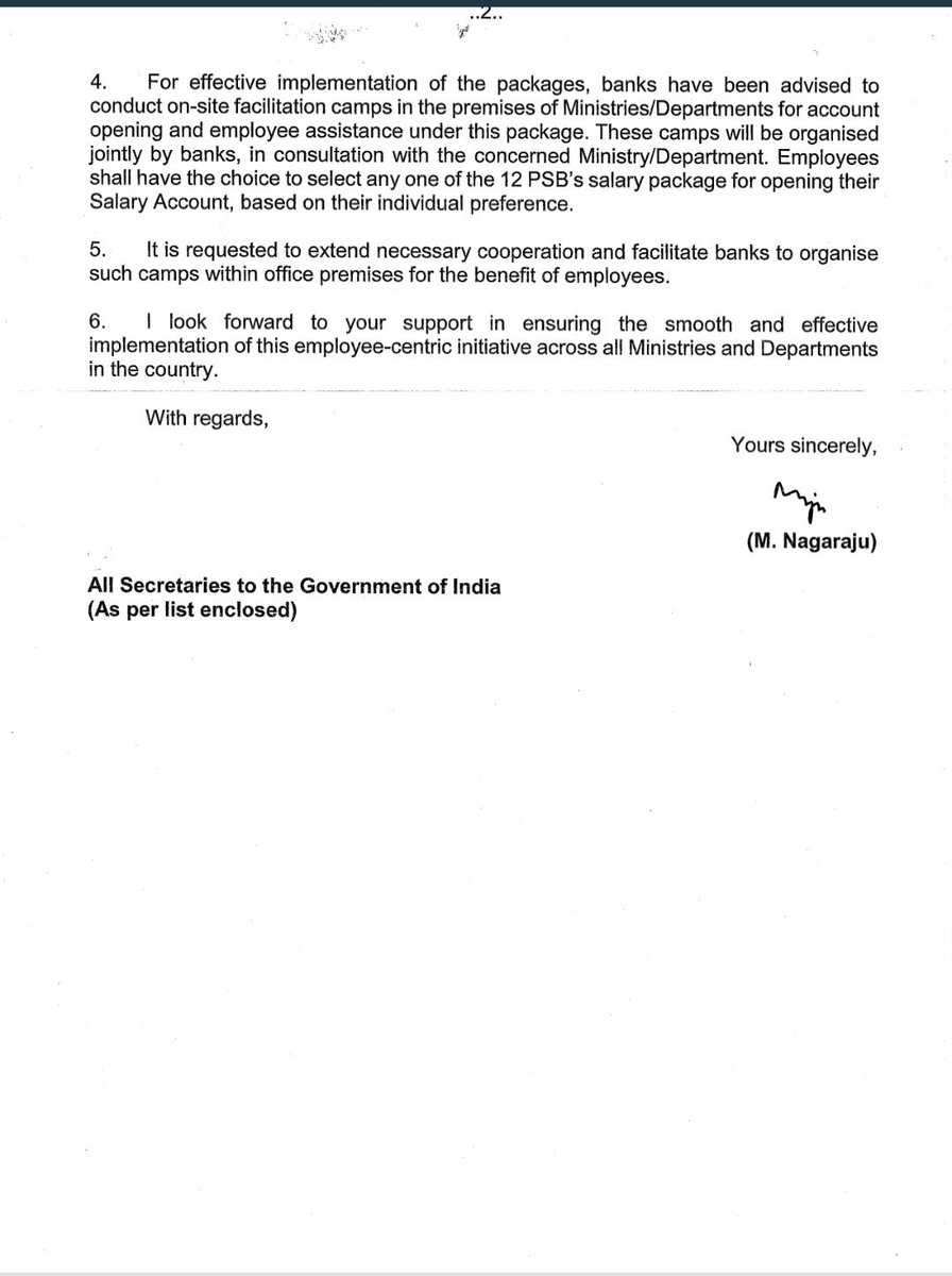 दिल्ली सरकार के उपराज्यपाल साहब और चीफ सेक्रेटरी साहब से गुजारिश है कि, वित्तीय सर्विसेज विभाग (#DFS), वित्त मंत्रालय, भारत सरकार द्वारा 16 जनवरी 2026 को केंद्रीय कर्मचारियों के लिए शुरू की गई #सेलरीएकाउंटपैकेज की सुविधा को दिल्ली सरकार के कर्मचारियों के लिए भी जल्द से जल्द शुरू