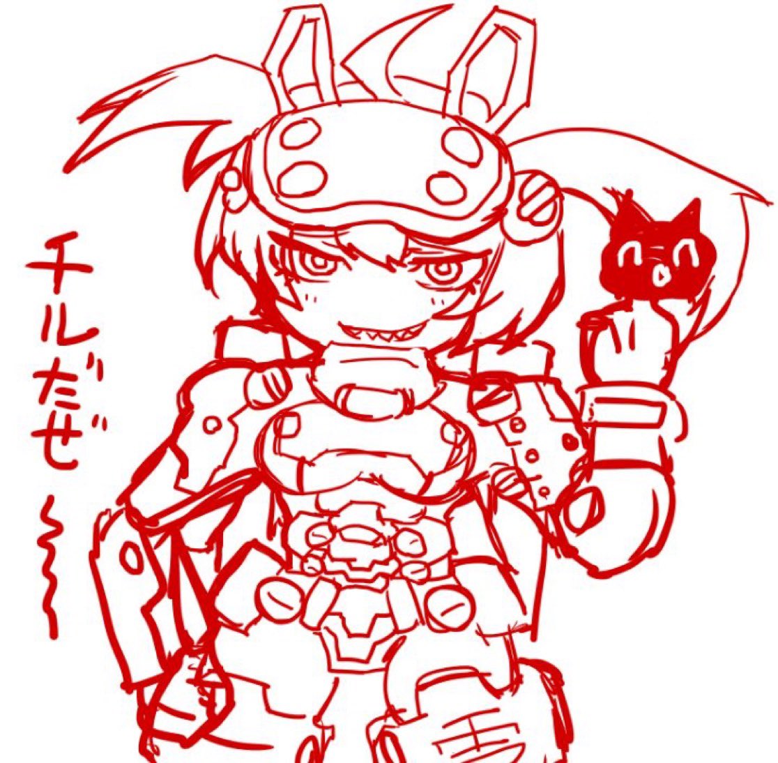 sigra_mecha's tweet image. 実は描いたりしてる