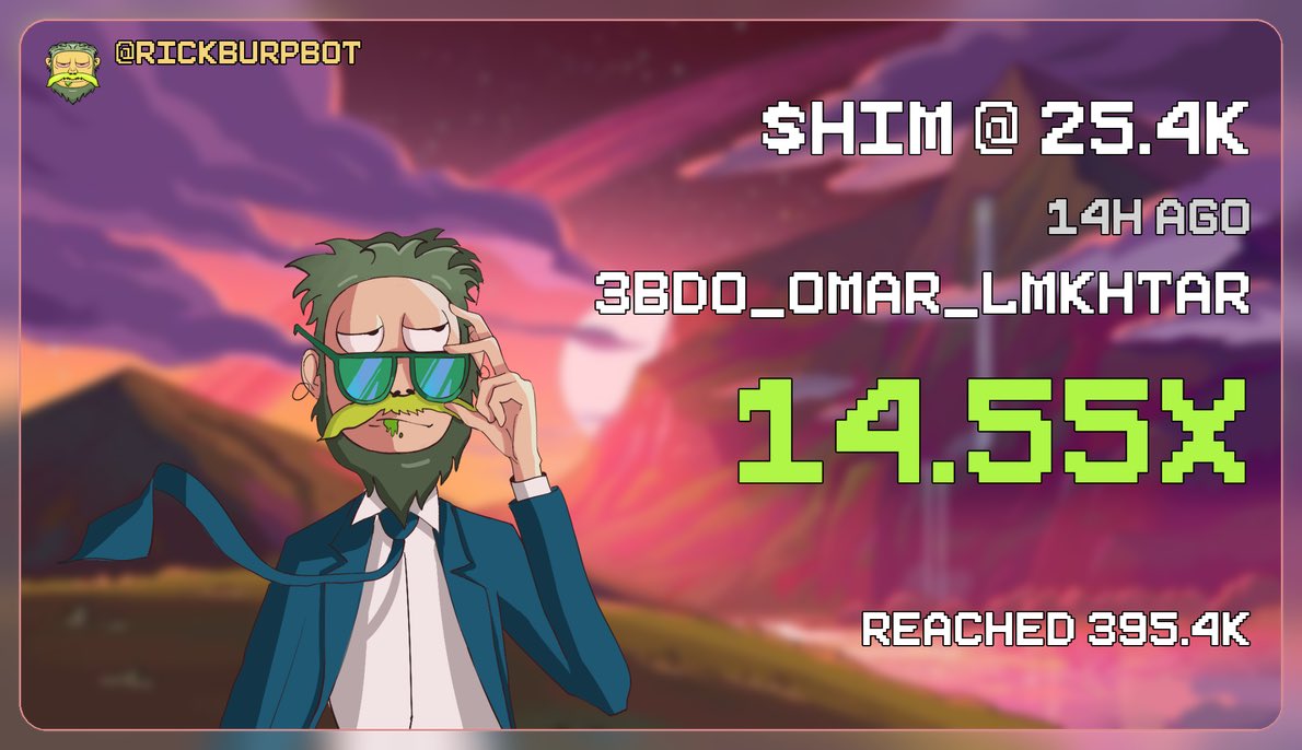 After the x250 on $psyopanime 

1 week later, x15 on $him 

25k MC —> 400k MC 

We keep feeding the members of <a href="/theskelfs/">skelfs</a> 

( still holding a little bag, I believe it’s gonna rip soon ) 
 
DYOR 

CA : EJcS6AwsdEjCs4nUS6t9m8s6FY8bKjJjJMumV36ppump